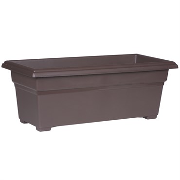 Countryside 27" PatioTub Brown Rectangular Planter