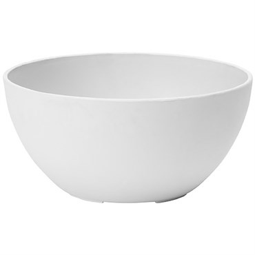 StoneArt 12" Napa Bowl White