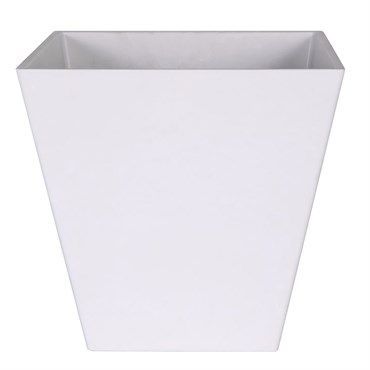 StoneArt Ella 8" Square Planter White