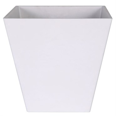 StoneArt Ella 12" Square Planter White