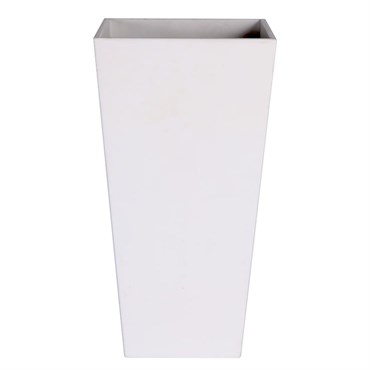StoneArt Ella 27.5" Tall Planter White