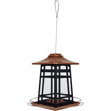 Natures Way Metal Gazebo Bird Feeder Copper Arches 3.3qt