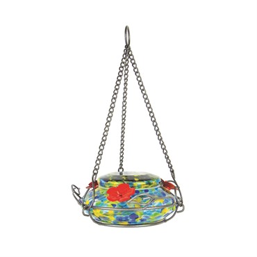 Natures Way 16oz Garden Top Fill Hummingbird Feeder Illuminated Spring Rain