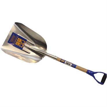 Organic #12 Aluminum Scoop D Wood USA 45" Handle