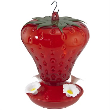 Audubon 40oz Plastic Strawberry Hummingbird Feeder