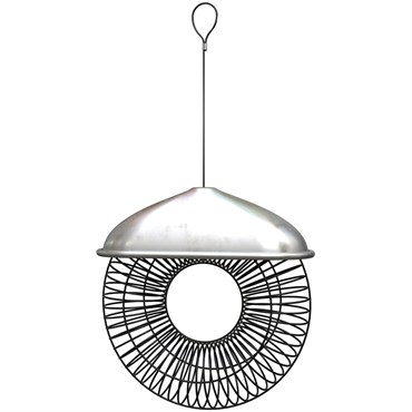 New Age Whole Peanut & Suet Ball Wreath Bird Feeder with Weather Shield