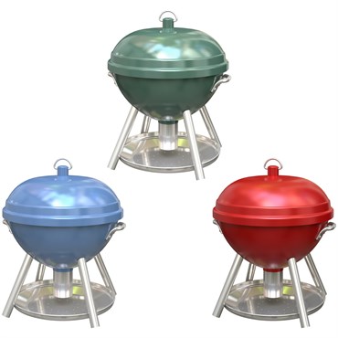 Wild Bird Lovers Kettle Grill Novelty Mini Bird Feeder Assorted Colors