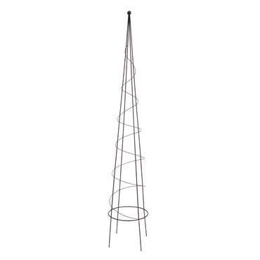Panacea 48" Spiral Obelisk Black