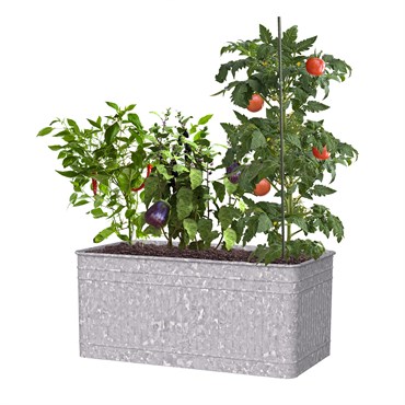 Panacea 40x22x18"H Raised Galvanized Trough