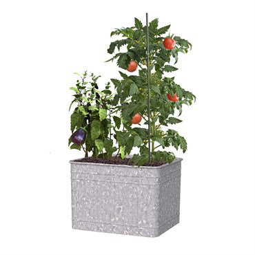 Panacea 22x22x18"H Raised Galvanized Planter