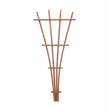 Panacea 48" Wood Fan Trellis Brown