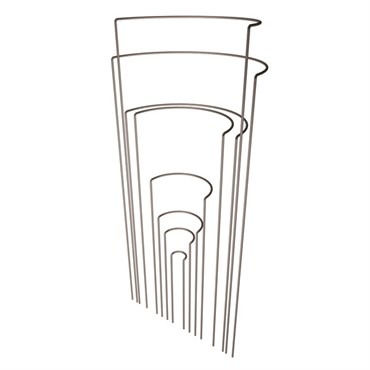Panacea 8" Half Round Support 22" Leg