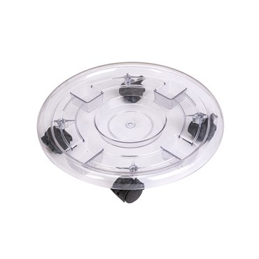 Panacea 12" Plastic Plant Caddy Clear