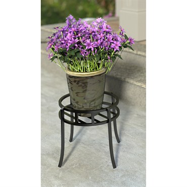Panacea 10.5" Contemp Plant Stand Black