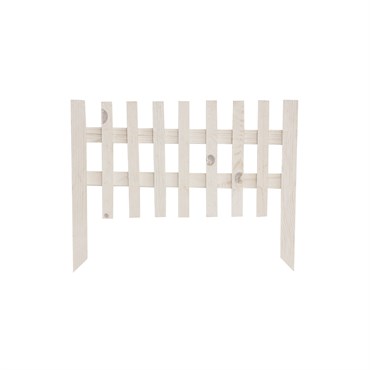 Panacea Small White Cape Cod Wood Picket Fence Border Edge
