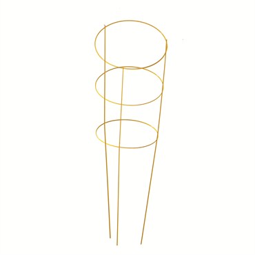 Panacea 54" Yellow Tomato Cage 4 Leg 4 Ring
