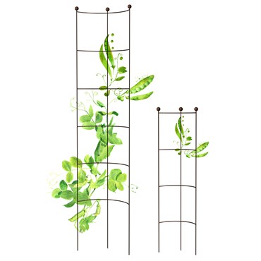 Panacea 57" Rustic Half Round Vegetable Ladder Rust