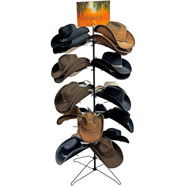 Goldcoast 48pc Drifter & Western Hat Display with Rack