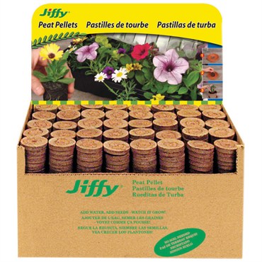 Jiffy 7 36MM Bulk Box Of 1000 Peat Pellets Without Hole