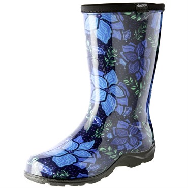 Sloggers Womens Boot w/ Trim Spring Blue Size 10