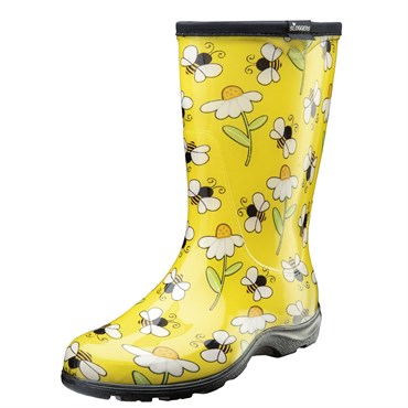 Sloggers Womens Boot w/ Trim Bee Yellow Size 7
