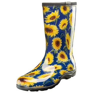 Sloggers Womens Boot w/ Trim Sunflower Blue Size 9