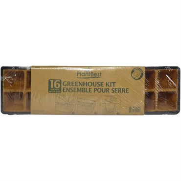 PlantBest 16 Coconut Coir Pot Greenhouse Kit