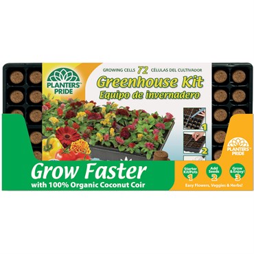 PlantBest Premium 72 Cell Greenhouse Kit with Mix