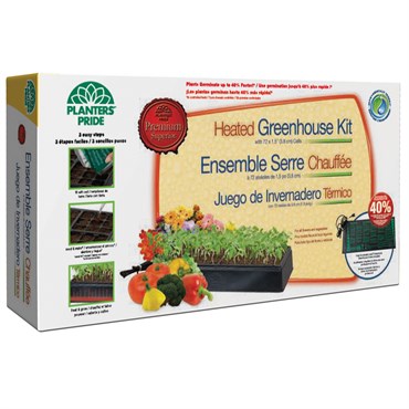 PlantBest Heated Greenhouse Kit (Tray Dome,Heat Mat, Base)