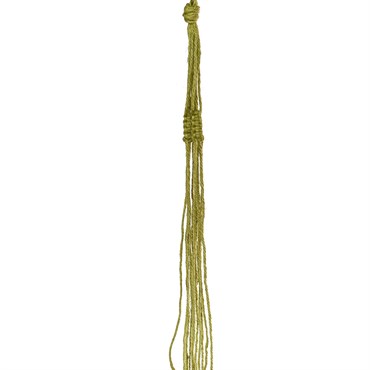 Primitive 36" Green Colored Jute Hanger