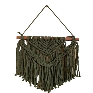 Primitive Wall Hanging Emerald Green