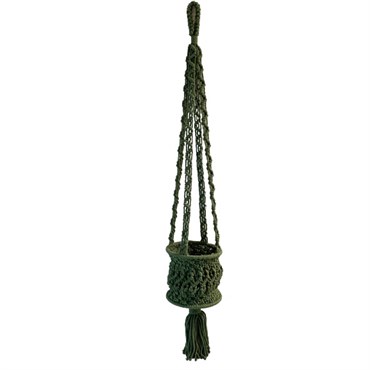 Primitive Hanging Planter Emerald Green