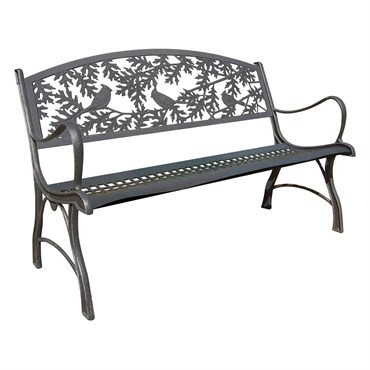 Painted Sky Bench Cardinal Iron