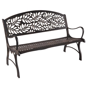 Painted Sky Bench Flora Iron