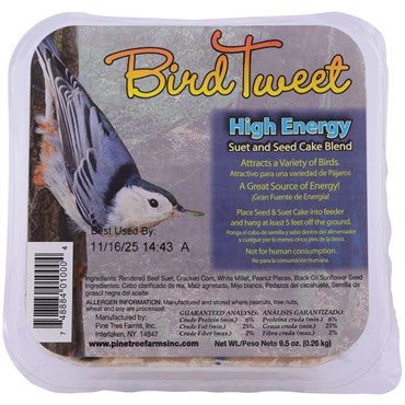 Pine Tree 9.5oz Bird Tweet High Energy Suet