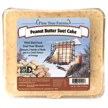 Pine Tree 3# Peanut Butter Suet Seed Cake