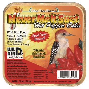 Pine Tree 12oz Hot Pepper Never Melt Suet Dough