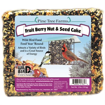 Pine Tree 2# Fruit Berry Nut & Seed Cake MADE IN THE USA