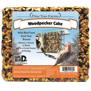 Pine Tree 2.5# Woodpecker Seed Cake MADE IN THE USA SEED