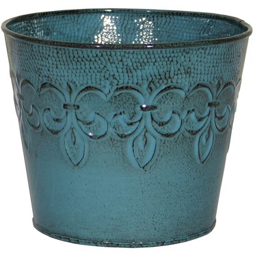 Robert Allen 10" Fleur De Lis Planter Surf