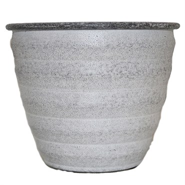 Robert Allen 10" Woodsdale Planter Dusted Pearl