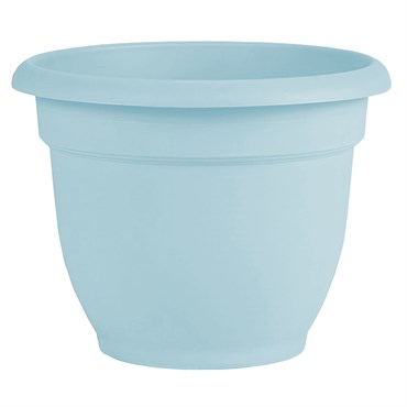 Bloem 12" Ariana w/ Grid Planter Misty Blue