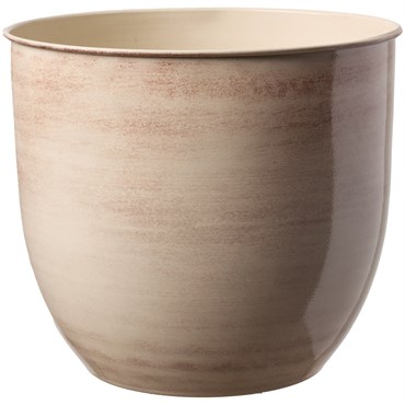 Bloem 8" Canyon Cream Metal Planter