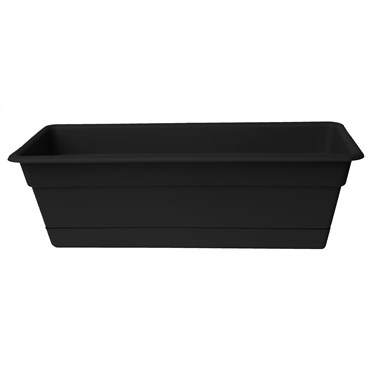 Bloem 18" Dura Cotta Window Box Black