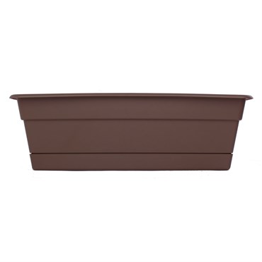 Bloem 24" Dura Cotta Window Box Chocolate