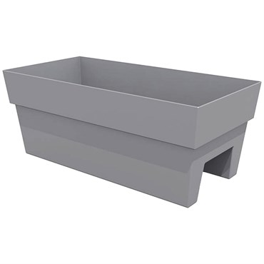 Bloem 24" Finley Deck Planter Cement
