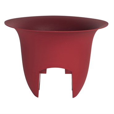 Bloem 12" Modica Rail Planter Burnt Red