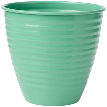 Bloem 12" Nova Mint Green Metal Planter
