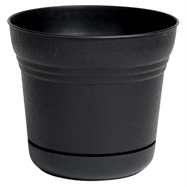 Bloem 7" Saturn Planter Black