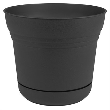 Bloem 12" Saturn Planter Charcoal